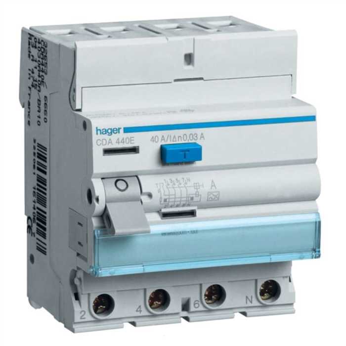 INTERRUPTEUR DIFFERENTIEL 4P 40A 300MA TYPE A INTERRUPTEUR DIFFERENTIEL 4P 40A 300MA TYPE A