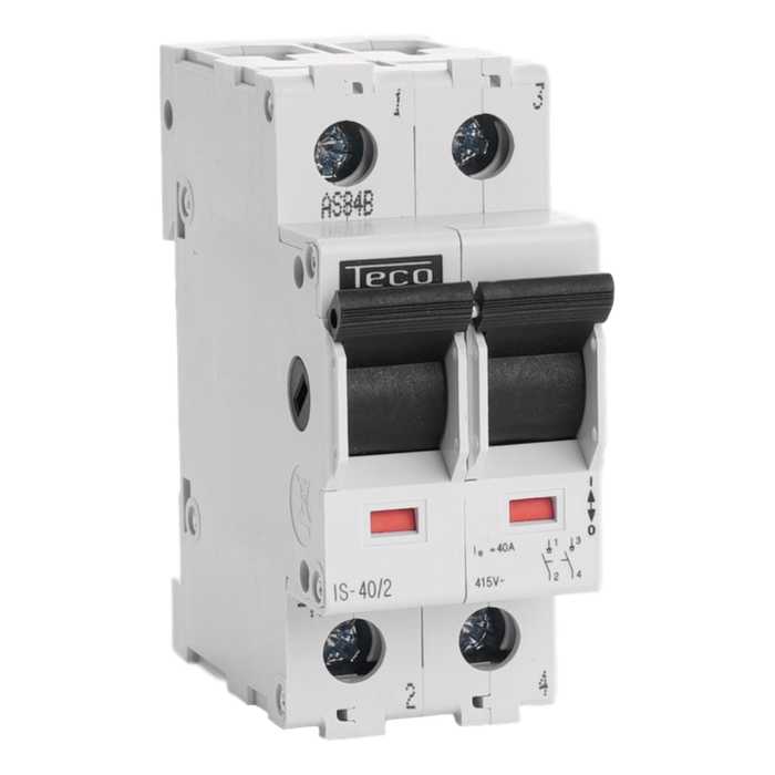 INTERRUPTEUR SECTIONNEUR TC 2P 40A INTERRUPTEUR SECTIONNEUR TC 2P 40A