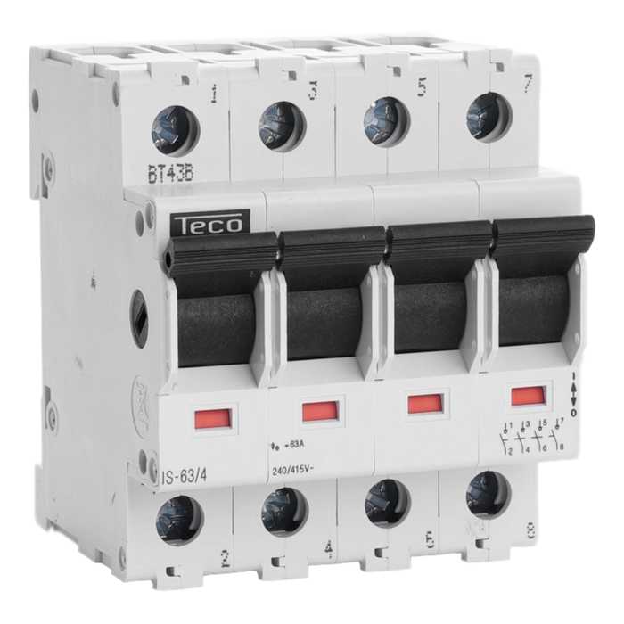 INTERRUPTEUR SECTIONNEUR TC 4P 63A INTERRUPTEUR SECTIONNEUR TC 4P 63A