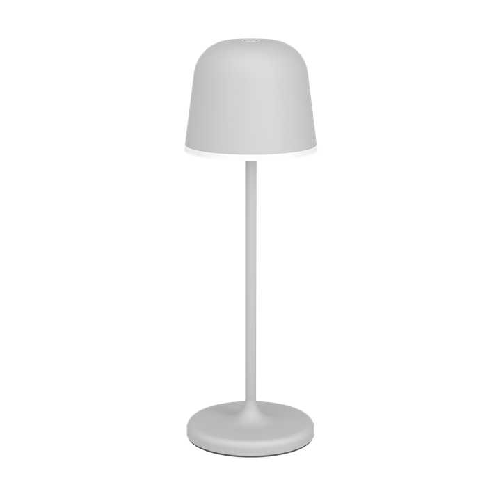 LAMPE DE TABLE LED "MANNERA" 2,2W 830 GRIS IP54 SUR BATTERIE LAMPE DE TABLE LED "MANNERA" 2,2W 830 GRIS IP54 SUR BATTERIE