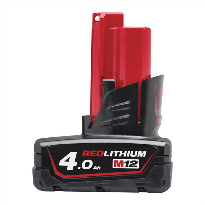 M12 B4 BATTERIE RED LITHIUM 4.0AH M12 B4 BATTERIE RED LITHIUM 4.0AH