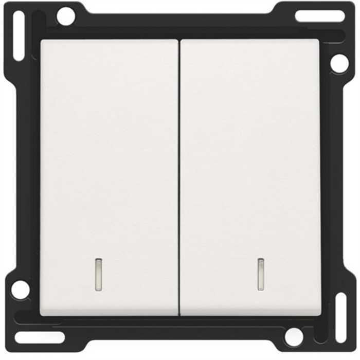 MANETTE DOUBLE AVEC VOYANT BLANC MANETTE DOUBLE AVEC VOYANT BLANC