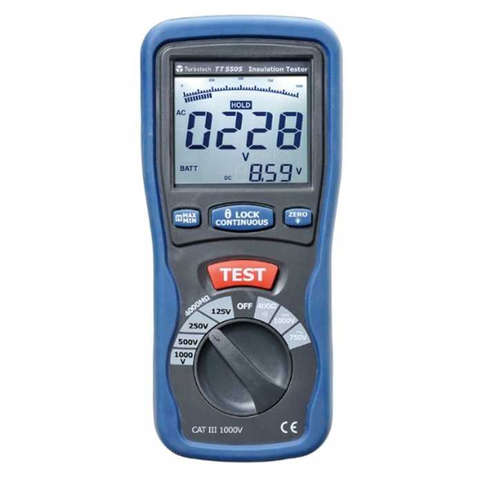 MESUREUR D'ISOLEMENT 2000MOHM - 750V CA/1000V CC MESUREUR D'ISOLEMENT 2000MOHM - 750V CA/1000V CC