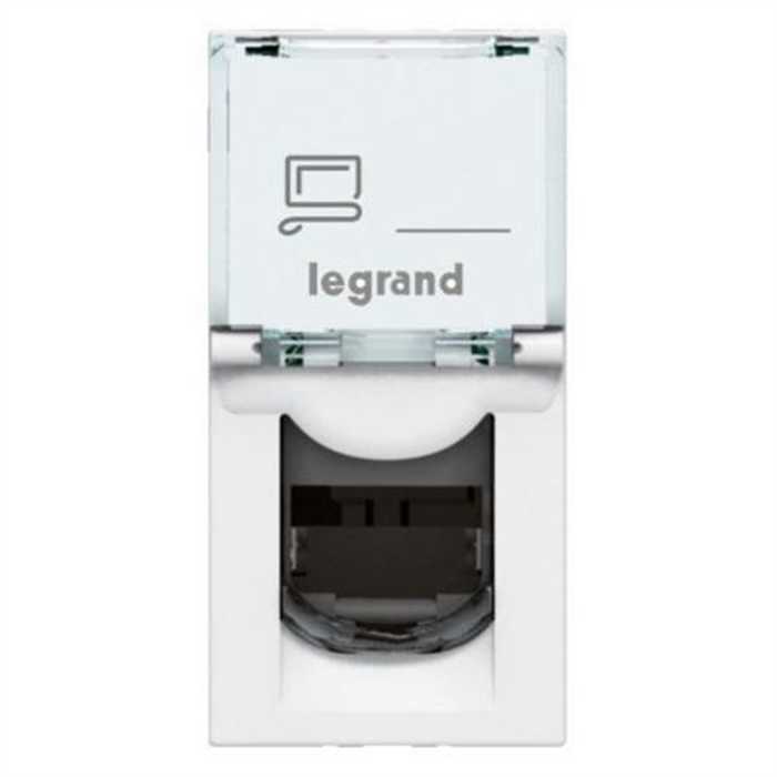 MOSAIC - PRISE RJ45 CAT.5E UTP 1 MODULE BLANC MOSAIC - PRISE RJ45 CAT.5E UTP 1 MODULE BLANC
