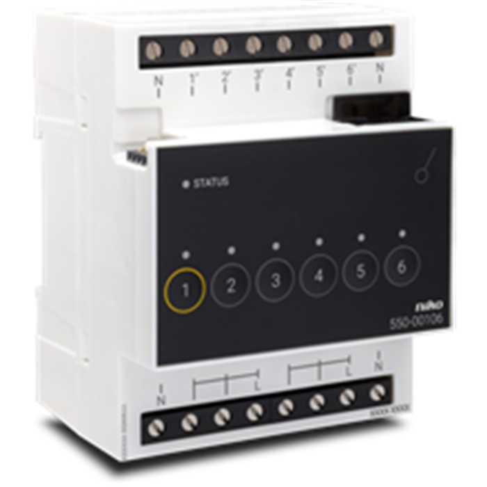 NIKO HOME CONTROL - MODULE DE COMMUTATION (6X) NIKO HOME CONTROL - MODULE DE COMMUTATION (6X)