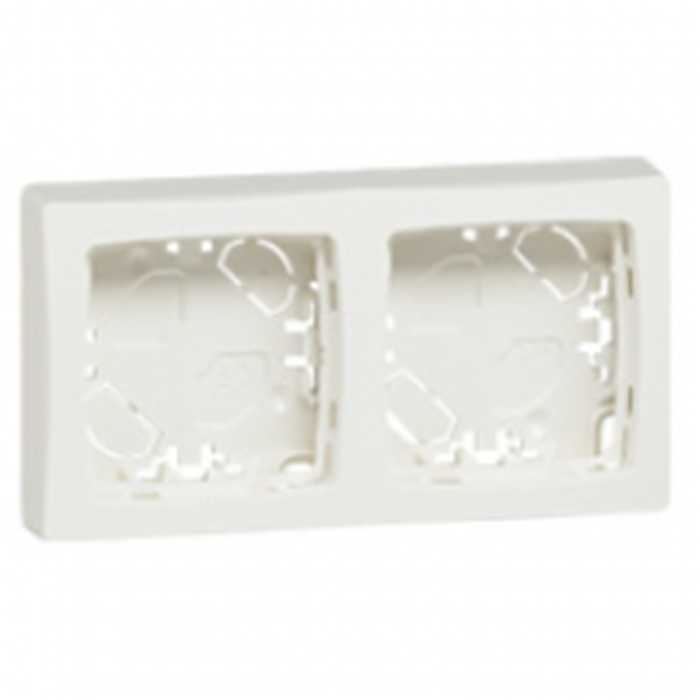 OTEO - CADRE SAILLIE 2 MECANISMES BLANC OTEO - CADRE SAILLIE 2 MECANISMES BLANC