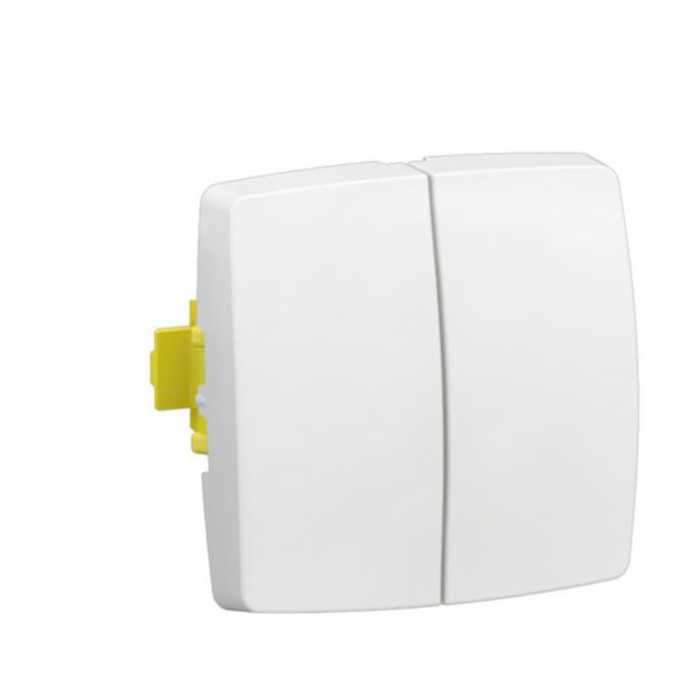 OTEO INTERRUPTEUR DOUBLE 2 DIRECTIONS BLANC OTEO INTERRUPTEUR DOUBLE 2 DIRECTIONS BLANC
