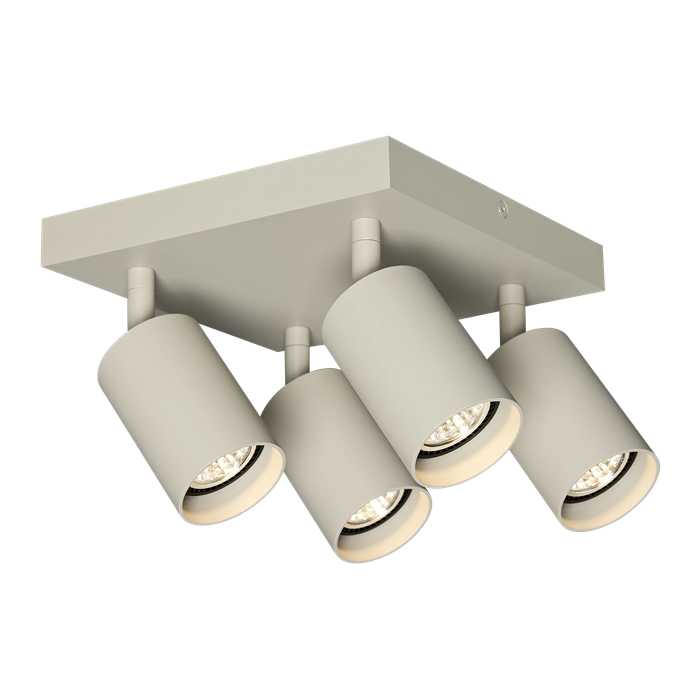 PLAFONNIER A SPOTS "TABOO SQUARE" 4XGU10 BEIGE PLAFONNIER A SPOTS "TABOO SQUARE" 4XGU10 BEIGE