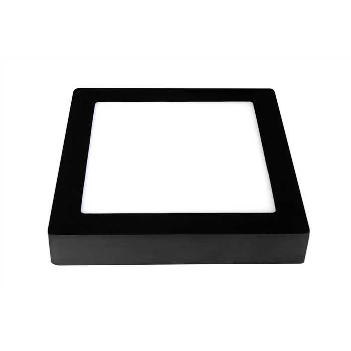 PLAFONNIER LED "FLUKE SQUARE" 18W 830 NOIR DIM PLAFONNIER LED "FLUKE SQUARE" 18W 830 NOIR DIM