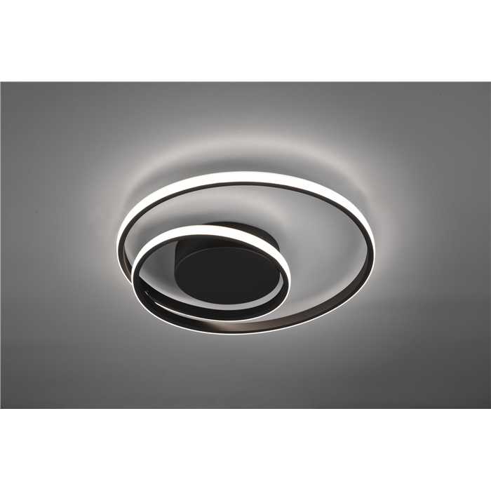 PLAFONNIER LED "ZIBAL" 22W 830 NOIR SWITCH DIM PLAFONNIER LED "ZIBAL" 22W 830 NOIR SWITCH DIM