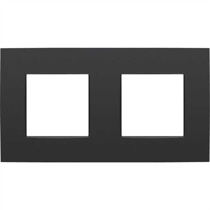 PLAQUE DOUBLE HORIZONTAL INTENSE NOIR MAT PLAQUE DOUBLE HORIZONTAL INTENSE NOIR MAT