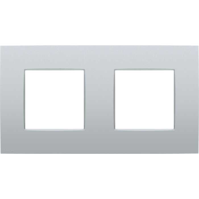 PLAQUE DOUBLE HORIZONTAL INTENSE STERLING PLAQUE DOUBLE HORIZONTAL INTENSE STERLING