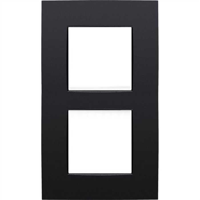 PLAQUE DOUBLE VERTICAL INTENSE NOIR MAT PLAQUE DOUBLE VERTICAL INTENSE NOIR MAT