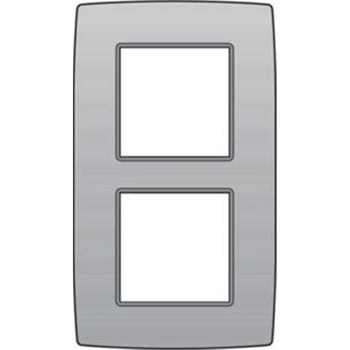 PLAQUE DOUBLE VERTICALE ORIGINAL SILVER PLAQUE DOUBLE VERTICALE ORIGINAL SILVER