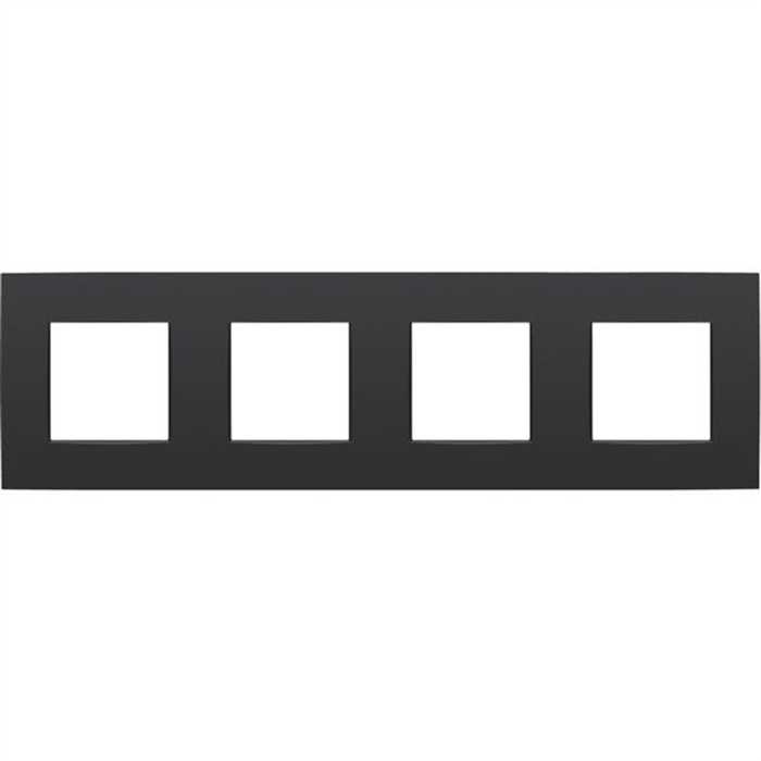 PLAQUE QUADRUPLE HORIZONTAL INTENSE NOIR MAT PLAQUE QUADRUPLE HORIZONTAL INTENSE NOIR MAT
