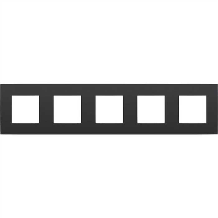 PLAQUE QUINTUPLE HORIZONTAL INTENSE NOIR MAT PLAQUE QUINTUPLE HORIZONTAL INTENSE NOIR MAT