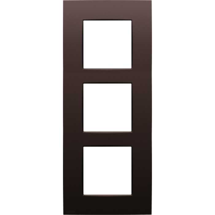 PLAQUE TRIPLE VERTICAL INTENSE BRUN FONCE PLAQUE TRIPLE VERTICAL INTENSE BRUN FONCE