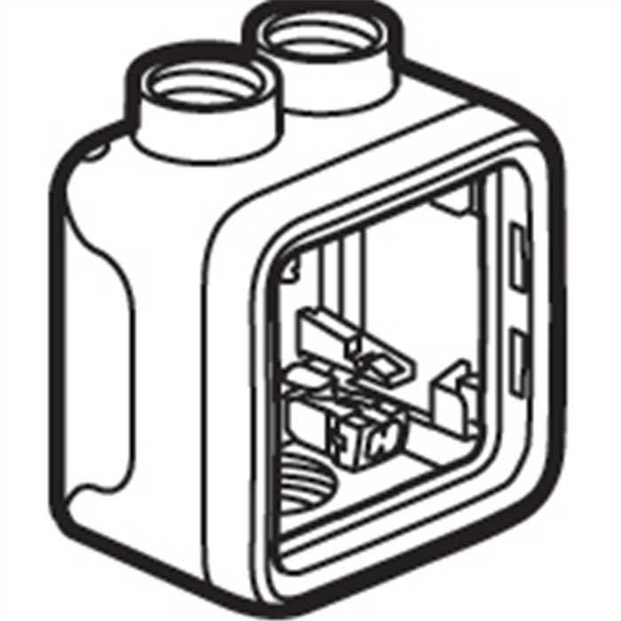 PLEXO - BOITIER SIMPLE 3 ENTREES M20 GRIS IP55 PLEXO - BOITIER SIMPLE 3 ENTREES M20 GRIS IP55