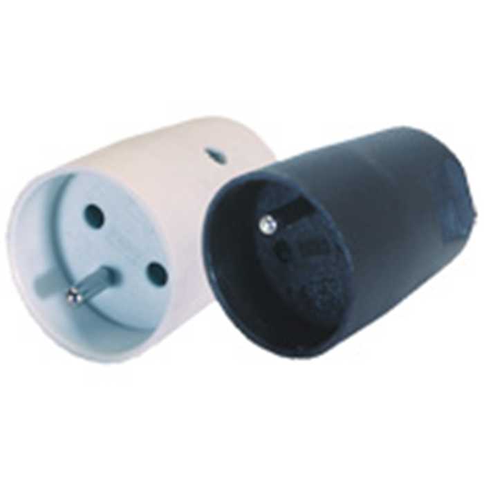 PRISE 2P+T FEMELLE 16A ABS NOIR PRISE 2P+T FEMELLE 16A ABS NOIR