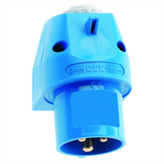PRISE APPARENTE MALE 16A 3P 230V BLEUE PRISE APPARENTE MALE 16A 3P 230V BLEUE