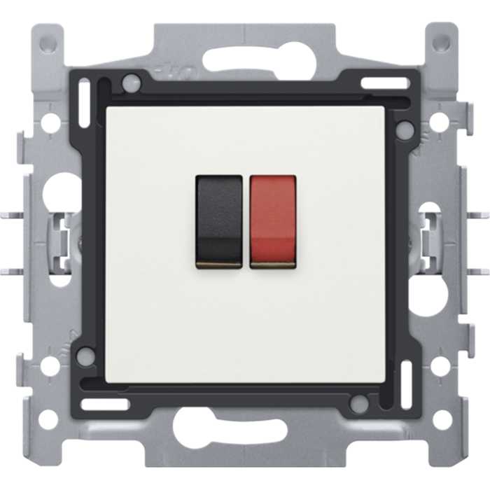 PRISE CONNEXION SIMPLE POUR HAUT-PARLEUR BLANC PRISE CONNEXION SIMPLE POUR HAUT-PARLEUR BLANC