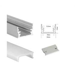 PROFILE LED "M-LINE LOW" 2M ALU COMPLET