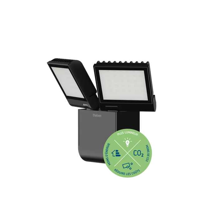 PROJECTEUR LED "THELEDA S17-100L" 2X8W 840 NOIR IP55 PROJECTEUR LED "THELEDA S17-100L" 2X8W 840 NOIR IP55