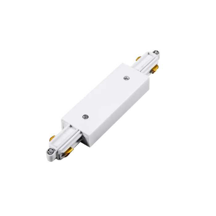 RAIL MONO - CONNECTEUR LINEAIRE AVEC ALIM. BLANC RAIL MONO - CONNECTEUR LINEAIRE AVEC ALIM. BLANC