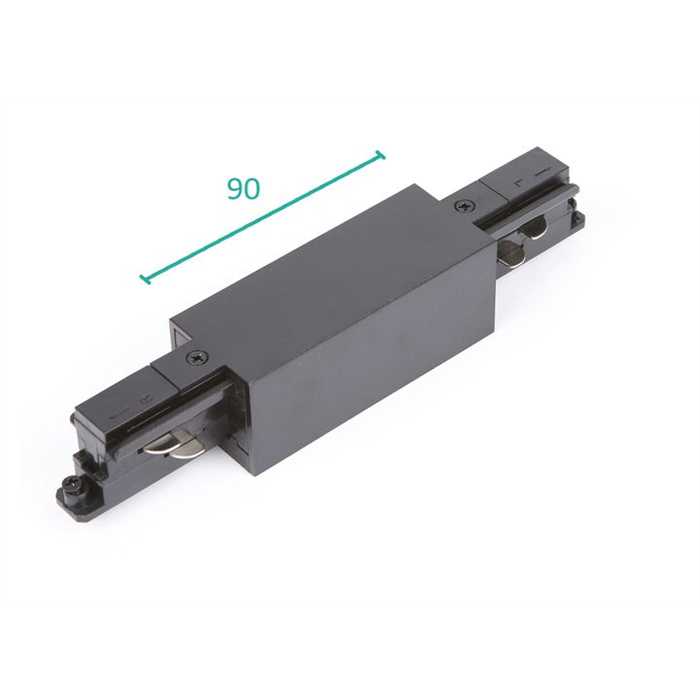 RAIL TRI - CONNECTEUR DROIT AVEC ALIM. NOIR RAIL TRI - CONNECTEUR DROIT AVEC ALIM. NOIR