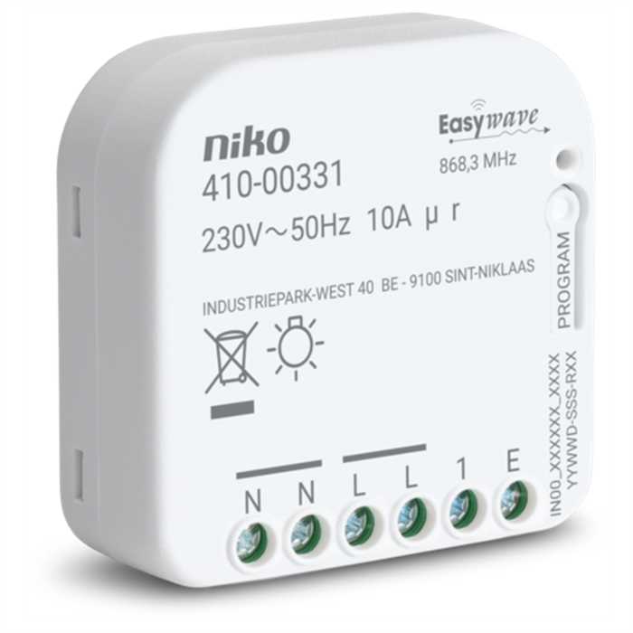 RECEPTEUR A ENCASTRER RF A 1 CANAL UNIPOLAIRE RECEPTEUR A ENCASTRER RF A 1 CANAL UNIPOLAIRE