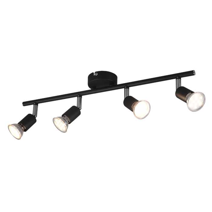 SPOT "PARIS" 4XGU10 NOIR SPOT "PARIS" 4XGU10 NOIR