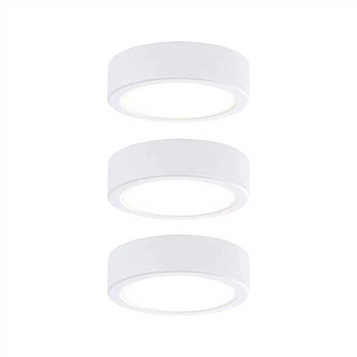 SPOTS LED "PUKK" EN KIT DE 3X3,5W 827 BLANC SPOTS LED "PUKK" EN KIT DE 3X3,5W 827 BLANC