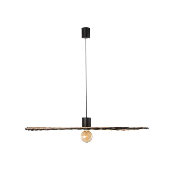 SUSPENSION "COSTAS 1000" E27 ROTIN/NOIR Ø1000MM SUSPENSION "COSTAS 1000" E27 ROTIN/NOIR Ø1000MM