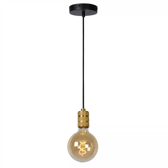 SUSPENSION "JOVA" E27 NOIR/LAITON SUSPENSION "JOVA" E27 NOIR/LAITON