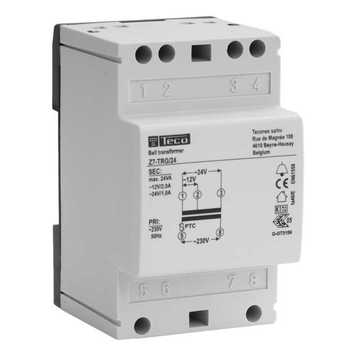 TRANSFORMATEUR SONNERIE TC 24VA 230VAC-12/24VAC TRANSFORMATEUR SONNERIE TC 24VA 230VAC-12/24VAC