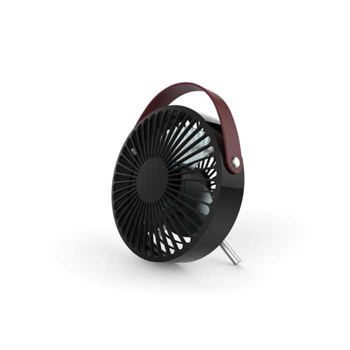 VENTILATEUR DE BUREAU USB DESIGN - NOIR AVEC POIGNÉE VENTILATEUR DE BUREAU USB DESIGN - NOIR AVEC POIGNÉE