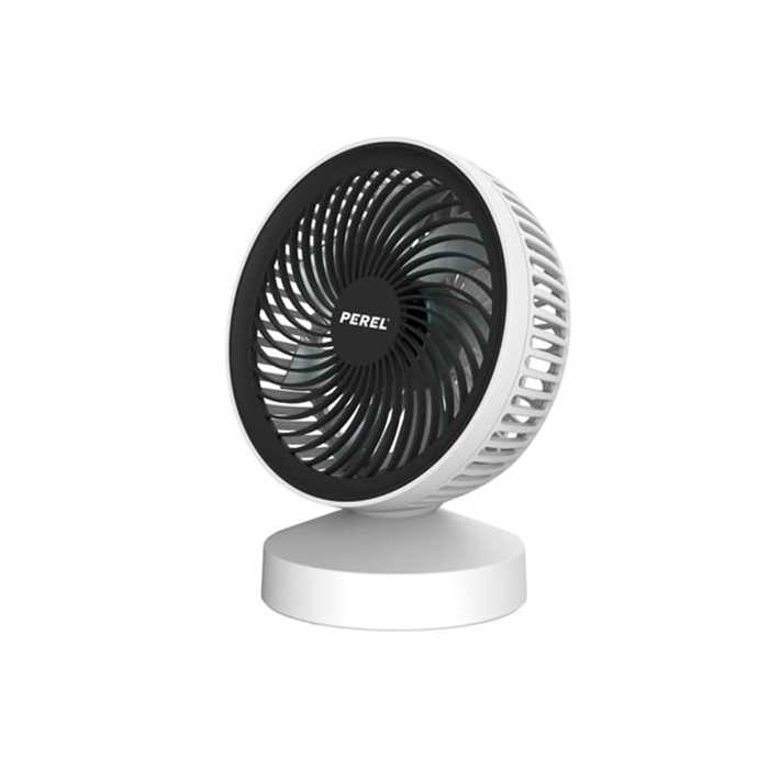 VENTILATEUR DE TABLE - ABS - Ø 14 CM - BLANC / NOIR VENTILATEUR DE TABLE - ABS - Ø 14 CM - BLANC / NOIR